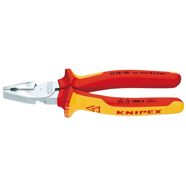 KNIPEX クニペックス 1000V縁切り豪然たるプライヤー 全長180粍 風呂敷き包み入 0206-180SB