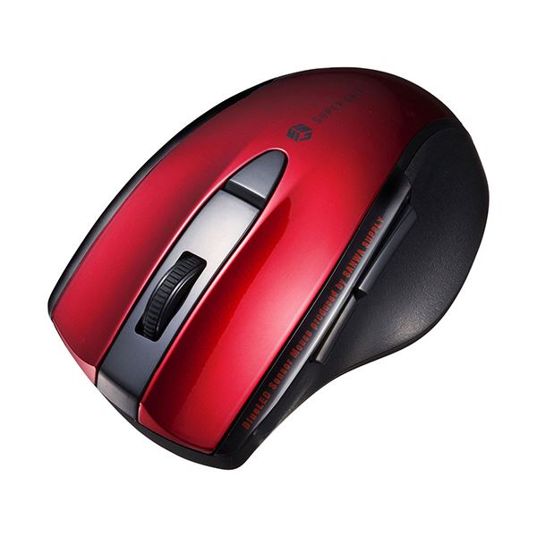（まとめ）サンワサプライ 静音Bluetooth青色LED二十日鼠 5名取り草 赤いこと MA-BTBL167R 1個【×3仕掛ける】