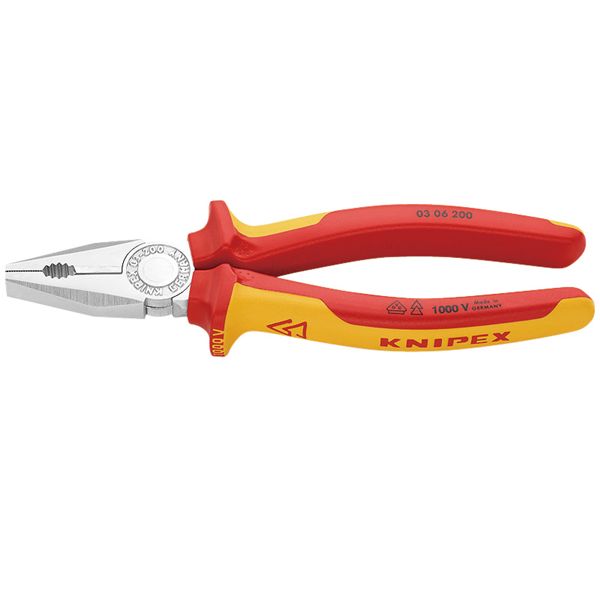 KNIPEX クニペックス 1000V縁切りプライヤー 全長200粍 0306-200