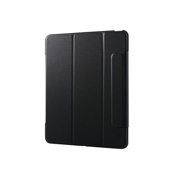 エレコム 13インチiPad Air(M3/M2) フラップケース 薄型軽量 カラーエッジ 背面クリア ブラック TB-A25XWVFCBK