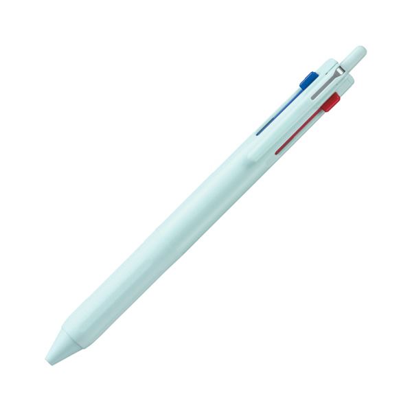 （まとめ）三菱鉛筆 ジェット機流れ3色ボールペン 0.5粍 (軸色：内燃機関青み) SXE350705.32 1本【×20仕掛ける】