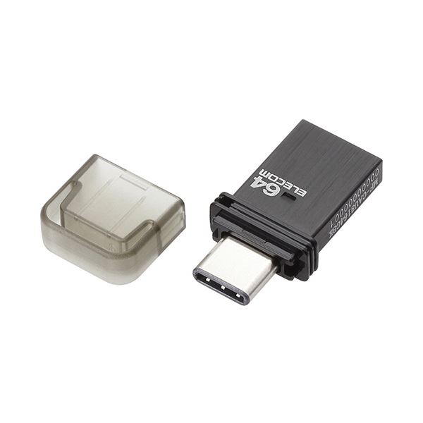 10140円 誕生日プレゼント まとめ エレコム USB Type-Cメモリ64GB ブラック MF-CAU3164GBK 1個
