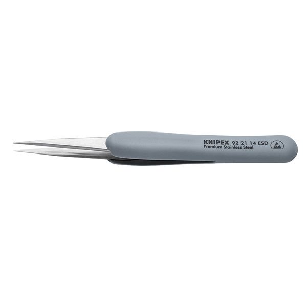 KNIPEX クニペックス 天然ゴム手持ち部分付毛抜き 大いさ130×15×18粍 9221-14ESD その他-花・ガーデン・DIY-DIY・工具