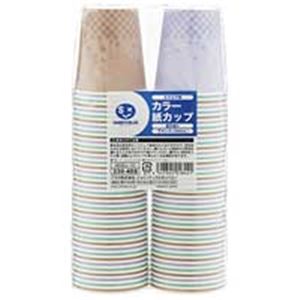 （まとめ）ジョインテックス カラー紙カップCC柄 7oz 80個 N026J-7C【×10セット】