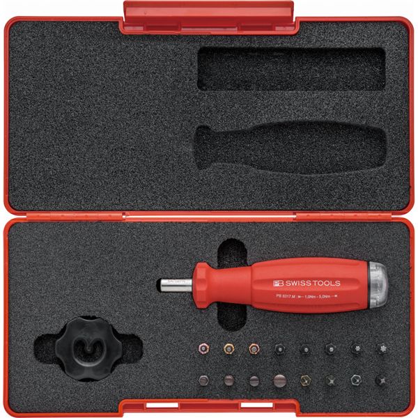 PB SWISS TOOLS ピービースイスツールズ 17点組 スイスグリップ C6ドライバービット付トルクドライバーセット ケース付 トルク設定範囲(Nm)1.0-5.0 8321.SETB3|日本茶と健康茶のお店いっぷく茶屋