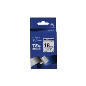 (業務用3セット) brother ブラザー工業 文字テープ/ラベルプリンター用テープ 【幅：18mm】 TZe-141 透明に黒文字