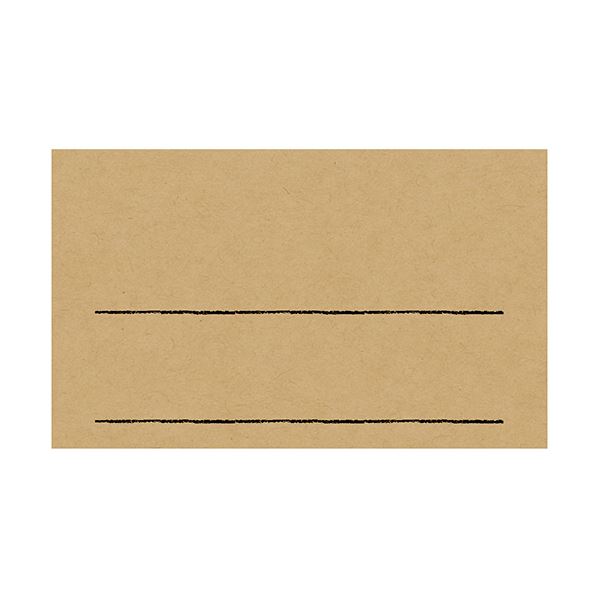 （まとめ）ササガワ 手書きPOP用カード 名刺サイズ クラフト 16-1753 1パック(10枚)【×10セット】