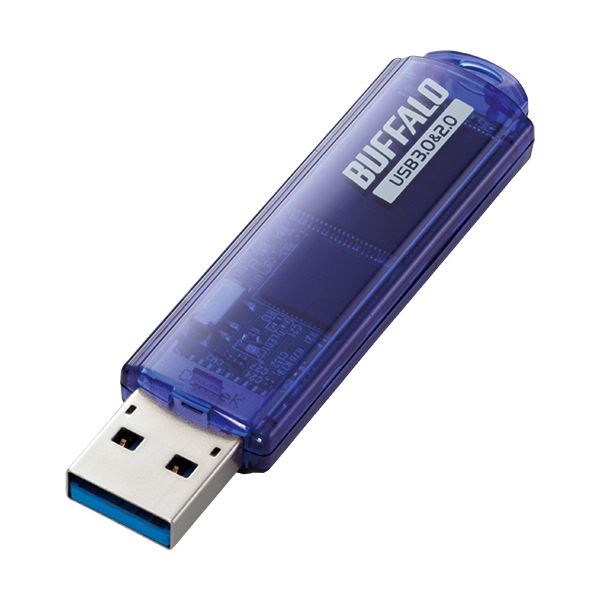 まとめ バッファロー USB3.0対応USBメモリー スタンダードモデル ブルー 1個 送料無料 32GB RUF3-