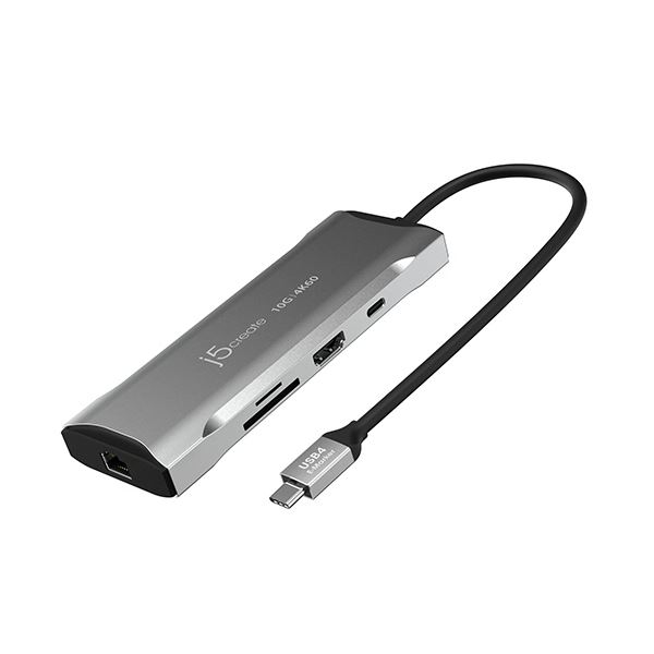 j5 Create USB3.2USB-C 9インチ1マルチアダプタ あき場所薄墨色 JCD393 1個