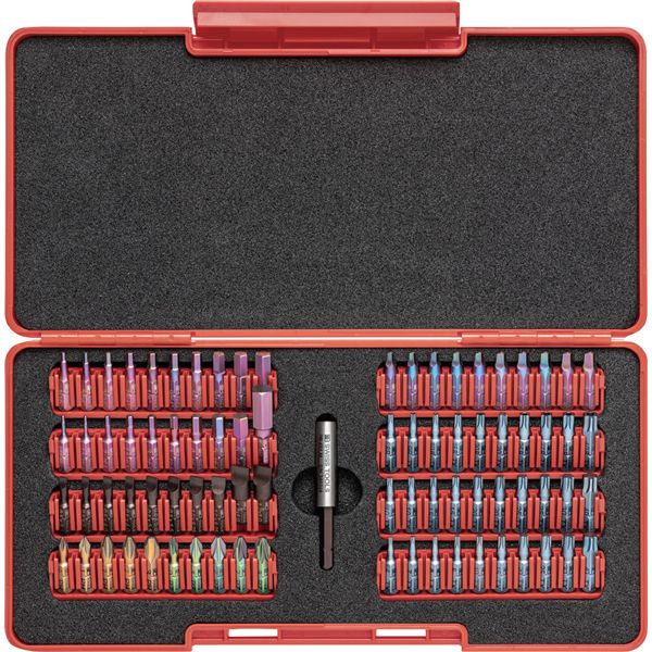 PB SWISS TOOLS ピービースイスツールズ 80本組 ビットセット ボックスケース付 C6.791TB｜日本茶と健康茶のお店いっぷく茶屋