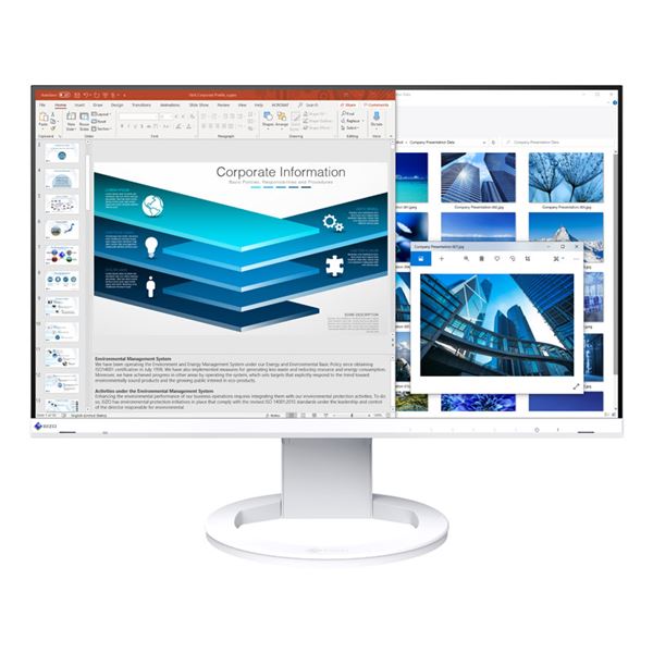 EIZO 液晶ディスプレイ 23.8型 1920×1080 HDMI、DisplayPort、USBType-C ホワイト スピーカー:あり EV2480-ZWT 送料込!