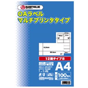 ジョインテックス OAマルチ下げ札B 12面100枚*5冊 A236J-5