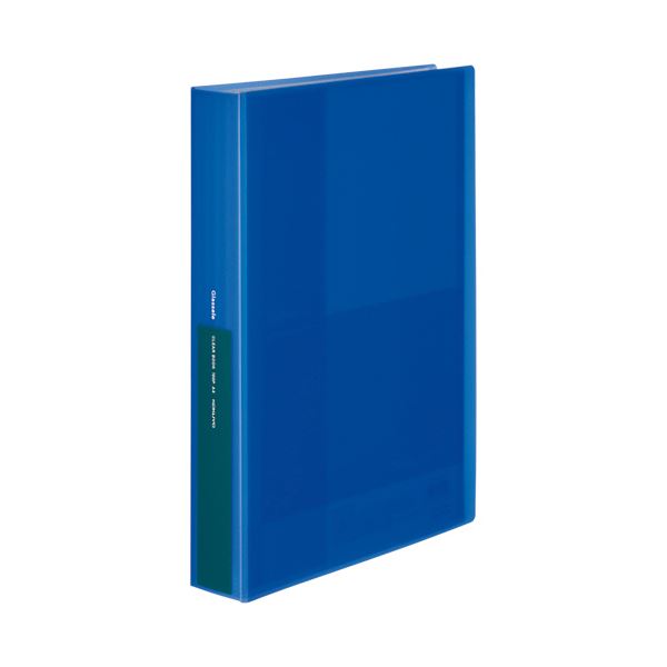 (まとめ)コクヨクリヤーブック(Glassele) 固定式 A4タテ 100ポケット ブルー ラ-GL100B 1冊【×15セット】