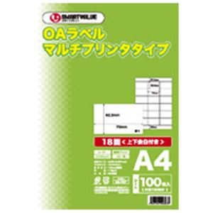 ジョインテックス OAマルチ付け札 18面 100枚*5冊 A239J-5