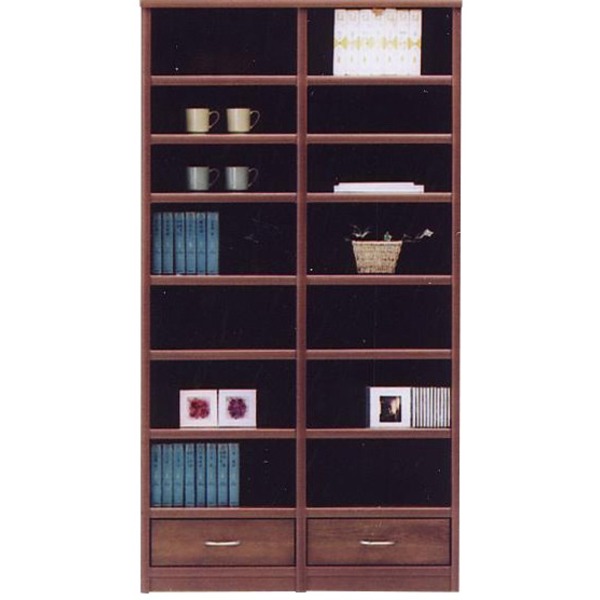 楽天市場】オープンラック 本棚 幅97cm 完成品 ブックシェルフ 木製 大