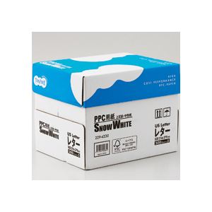 （まとめ） TANOSEE PPC質問用紙 SNOW WHITE US水茎の跡大きさ 1箱（2500枚：500枚×5冊） 【×10仕掛ける】