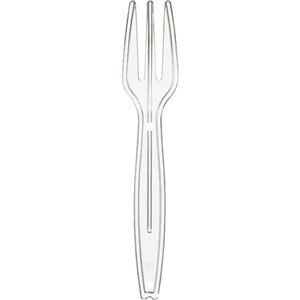 (まとめ) サンナップ 試食用 ミニフォーク 90mm 個包装 MF100P-CL 1パック(100本) 【×20セット】