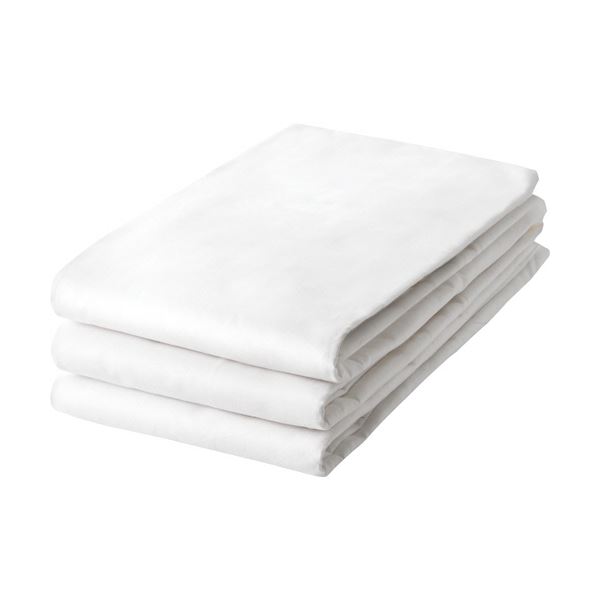 （まとめ）平シーツ フラットシーツ 137×260cm ホワイト 1セット（3枚） 【×3セット】 13,888円