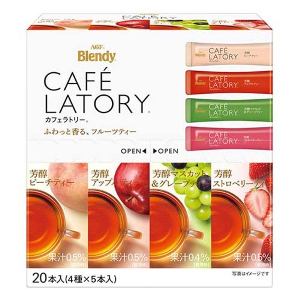 (まとめ）味の素AGF ブレンディ フルーツティー アソート20本入（4種×5本入）【×5セット】【代引不可】