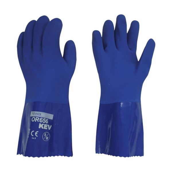 東和コーポレーション 耐油ビニスターKEV 8/M ブルー OR656-8 1袋(12双) 17,079円