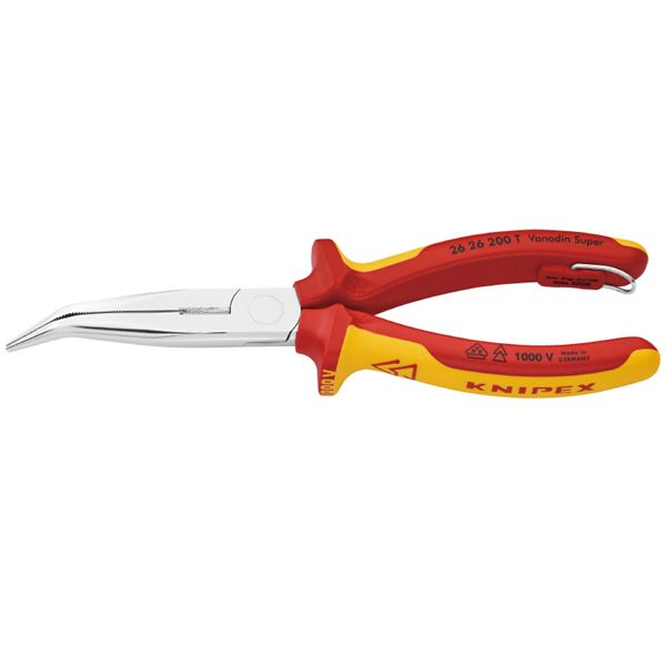 KNIPEX（クニペックス） 2626-200TBK 不成立先曲ラジオ受信機プライヤー落っこちる押しとどめる（BK） 手動工具-DIY・工具