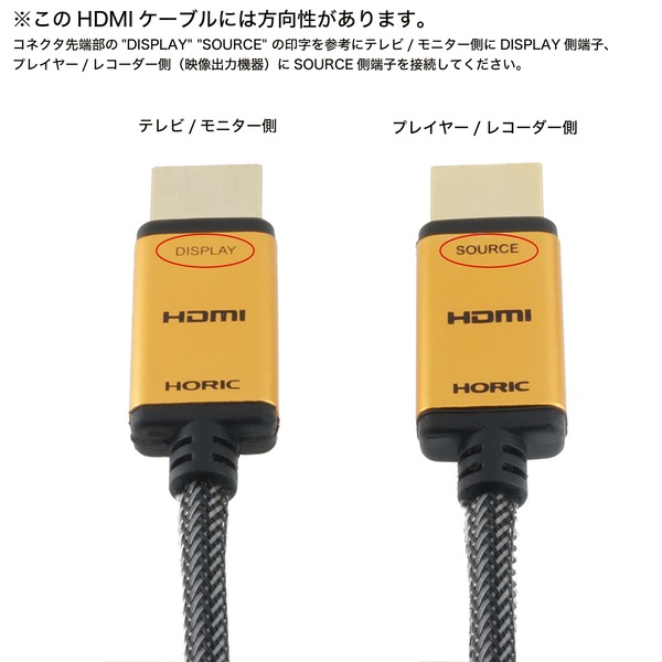 ラッピング無料】 ホーリック イコライザー付き HDMIケーブル 30m ゴールド HDM300-595GD 