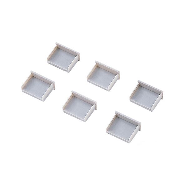 (まとめ) サンワサプライ USBコネクタキャップ つめなし TK-UCAP2-20 1風呂敷き包み（20個）  【×10仕かける】 PCアクセサリー-パソコン・周辺機器