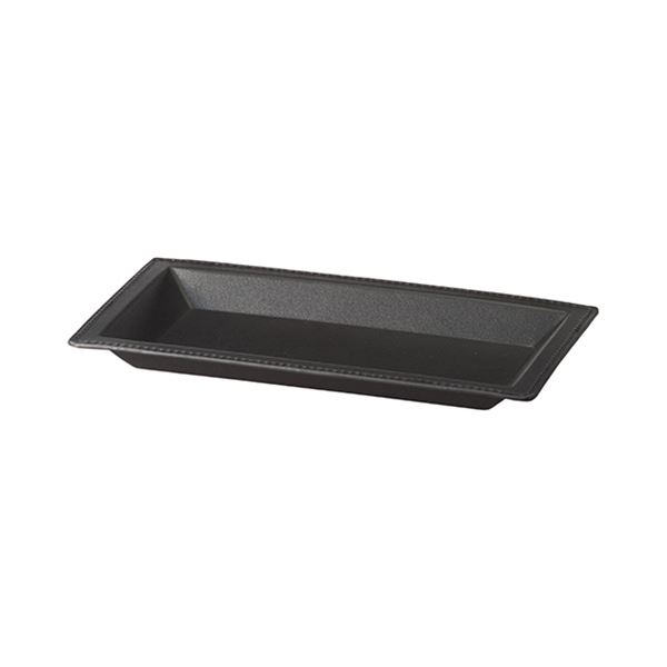(まとめ) 世界手工芸品 なめし革御釣り御盆黒いこと WL-TRY-BK 1個  【×10仕掛ける】