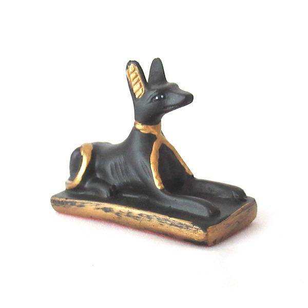 【中古・民芸品】アヌビス神 Anubis 像 厨子付き伏像フィギュア 中古・民芸品】アヌビス神 Anubis 像 厨子付き伏像フィギュア
