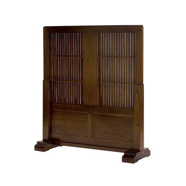 和風衝立/パーテーション 【幅900×奥ぶかさ295×高さ1010粍】 木製 精神的な統合品 〔リビング 晩ご飯 和室 応接室 客間〕【代引不可】