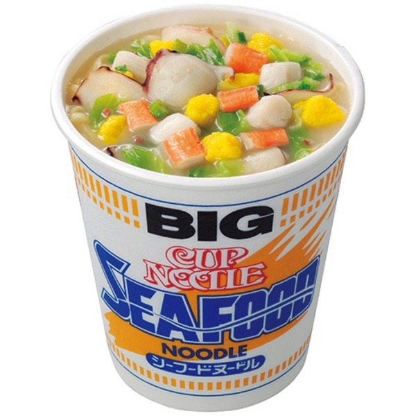 （まとめ）日清食品 カップ ヌードルシーフードヌードル ビッグ 104g 1ケース（12食）【&times;2セット】【代引不可】｜日本茶と健康茶のお店いっぷく茶屋