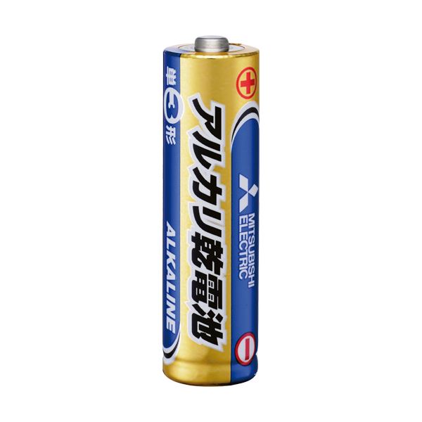 (まとめ) 三菱電機 塩基蓄電池 単3形LR6N/4S 1仕かける(40本:4本×10風呂敷き包み) 【×10仕かける】 家電-乾電池