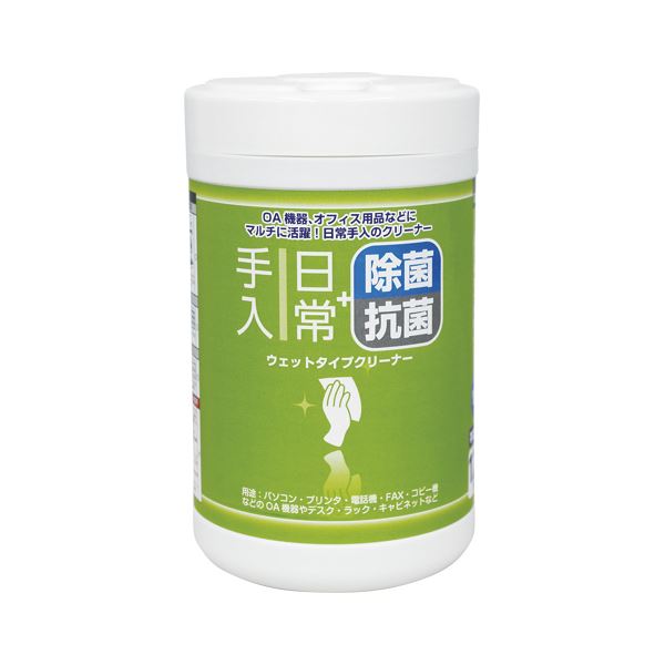 （まとめ） ナカバヤシ ウェットクリーナ 日常手入れ用 ボトル 120枚【×20セット】
