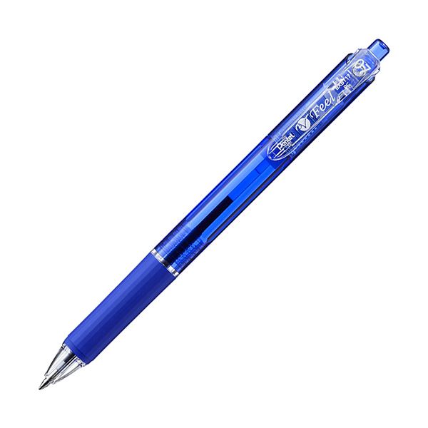 (まとめ) ぺんてる 油性ボールペン ビクーニャフィール 0.7mm 青 BXB-117C 1セット（10本） 【×10セット】