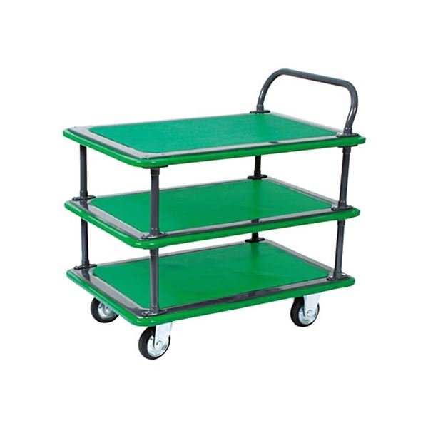 TRUSCO ハイグレード運搬車 3段片袖型 740×460mm 105EBN 1台 完成品|日本茶と健康茶のお店いっぷく茶屋