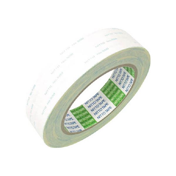 (まとめ) 日東電工 一般用両面テープ N0.500 25mm×20m 500-25 1巻 【×5セット】