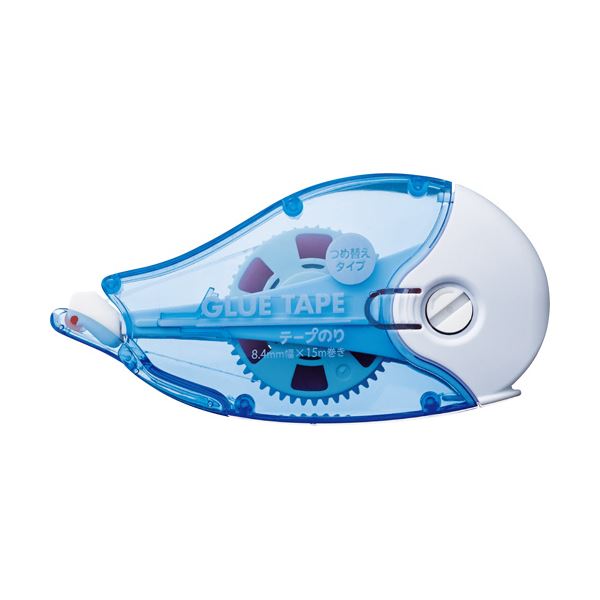 （まとめ） TANOSEE 磁気テープのり リフィル式本体 赤磁気テープ 8.4mm×15m 1個 【×30仕掛ける】