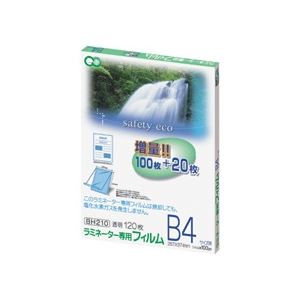 アスカ ラミネーター専用写真フィルム B4 100μ BH210 1書き割り(600枚：120枚×5容器に並べる)