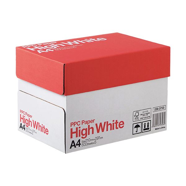 (まとめ) PPC PAPER High WhiteA4 1箱(2500枚:500枚×5冊) 【×5セット】