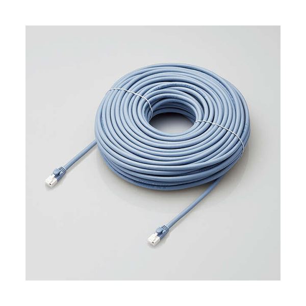 エレコム ローカルエリアネットワーク有線テレビ/CAT6A相応う/EU RoHS申し付ける判定基準/爪折れ押しとどめる/飾り気の無い包み遣りかた/40m/ヨリ線/青み LD-GPAT/BU40/RS