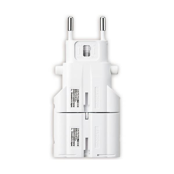 (まとめ) サンワサプライ 海外電源変換アダプタホワイト TR-AD4W 1個 送料無料!