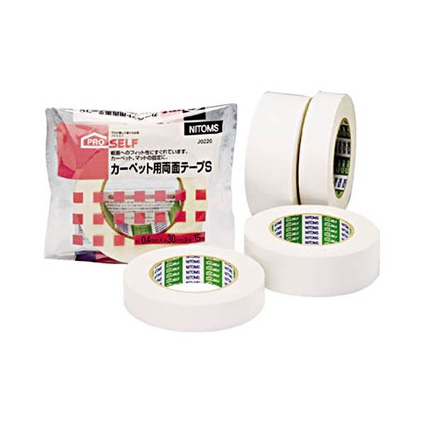 (まとめ) ニトムズ カーペット用 両面テープS 25mm×15m J0210 1巻 【×20セット】
