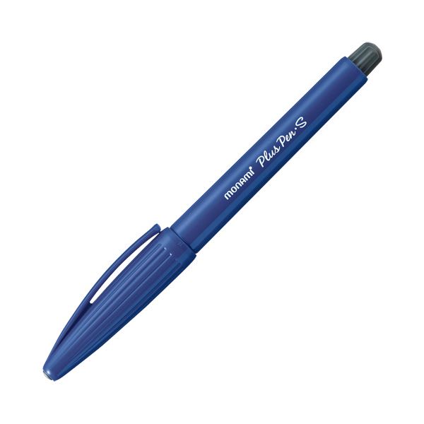 (まとめ) モナミ 水性サインペン PlusPen・S 極細 青 18452 1セット（12本） 【×10セット】