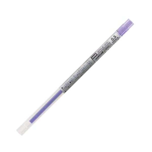 (まとめ) 三菱鉛筆 ゲルインクボールペンスタイルフィット 替芯 0.5mm バイオレット UMR10905.12 1セット(10本) 【×10セット】
