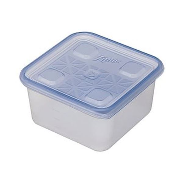 （まとめ）旭化成ホームプロダクツお役目用ジップロック 入れもの 四角四面 1100ml 1容器に並べる（10個）【×5仕掛ける】