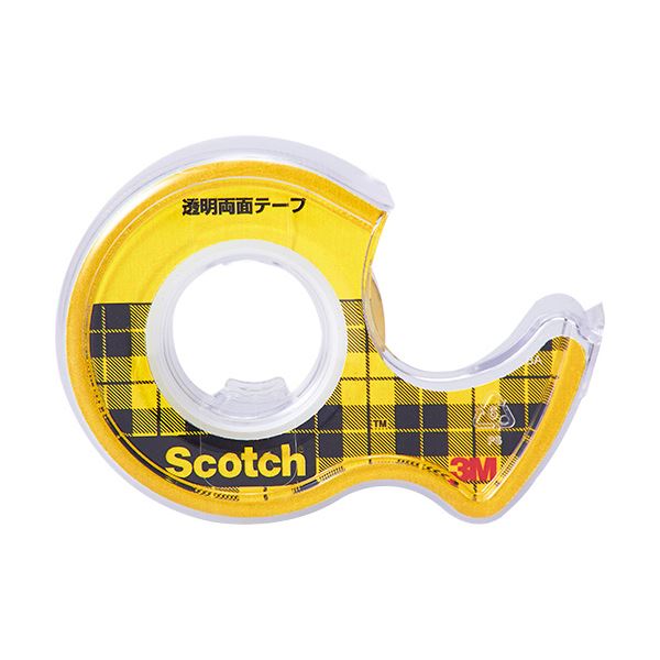(まとめ) 3M スコッチ 透明両面テープライナーなし 小巻 18mm×4m W-18 1巻 【×30セット】