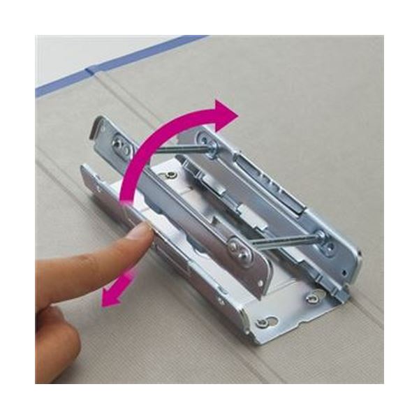 青 【×3セット】 文房具·事務用品 使いやすさ抜群の両開きパイプ式 ...