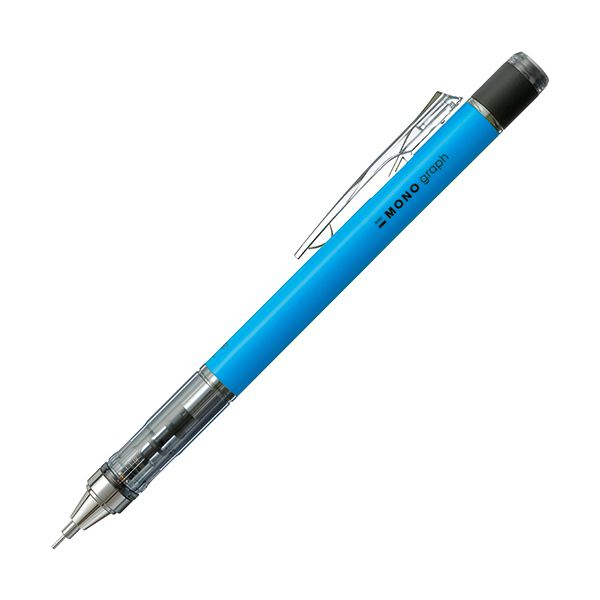 (まとめ) トンボ鉛筆 シャープペンシルモノグラフネオン 0.5粍 （軸色：ネオン青み） DPA-134B 1本  【×30仕掛ける】