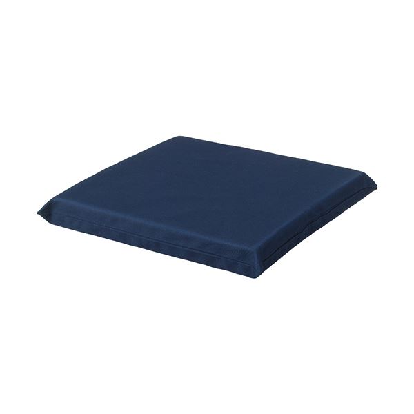 (まとめ)低反発エコクッション 幅41×長41cm 紺 1個 【×3セット】|日本茶と健康茶のお店いっぷく茶屋