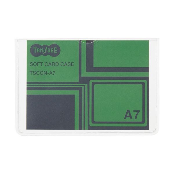（まとめ）TANOSEE ソフトカードケース A7 半透明（梨地クリア） 再生オレフィン製 1枚 【&times;300セット】｜日本茶と健康茶のお店いっぷく茶屋